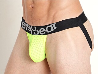 Model in neon yellow Ergowear GYM Mesh Jockstrap