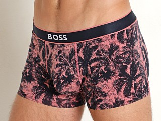 Model in pink Hugo Boss 24 Print Trunk