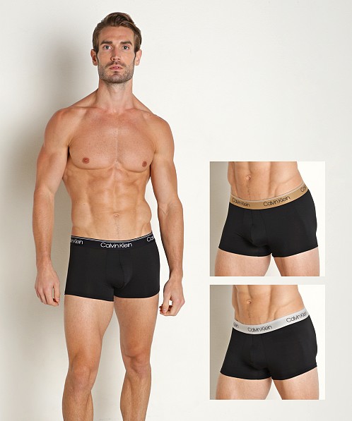 Calvin Klein Micro Stretch Low Rise Trunk 3-Pack Black Multi