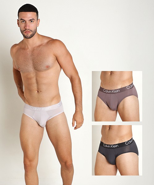 Calvin Klein Ultra-Soft Modern Hip Brief 3-Pack Sparrow/Phantom/