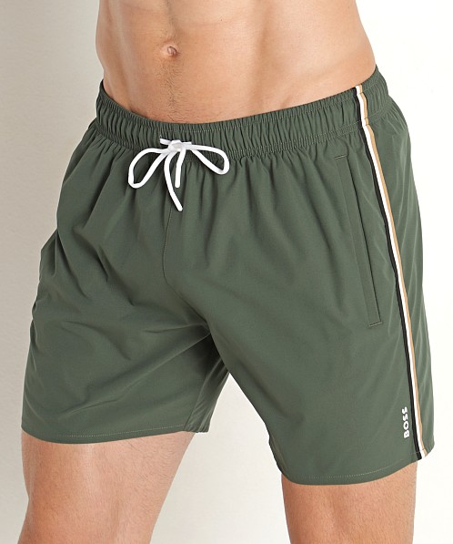 Hugo Boss Iconic Swim Shorts Olive