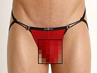 Model in red Gregg Homme Conquistador Jockstrap