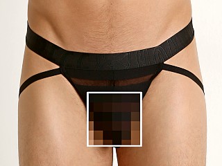 Model in black Gregg Homme Encore+ Jockstrap