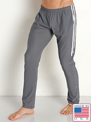 Model in charcoal LASC Performance Mesh Pant