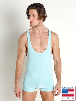 Model in sky LASC Venetian Lounge Singlet