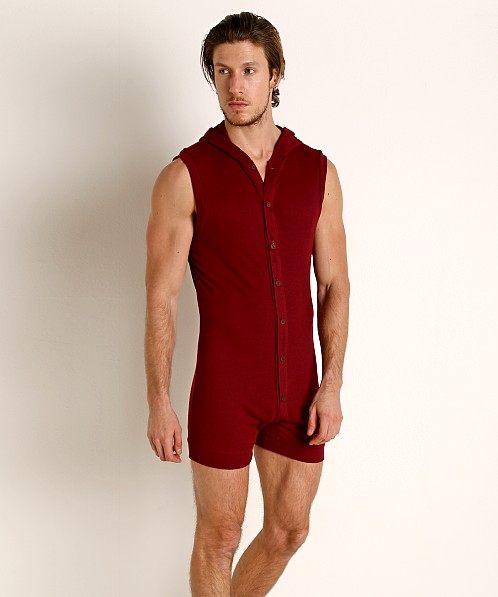 Rick Majors Hoodie Bodysuit Burgundy