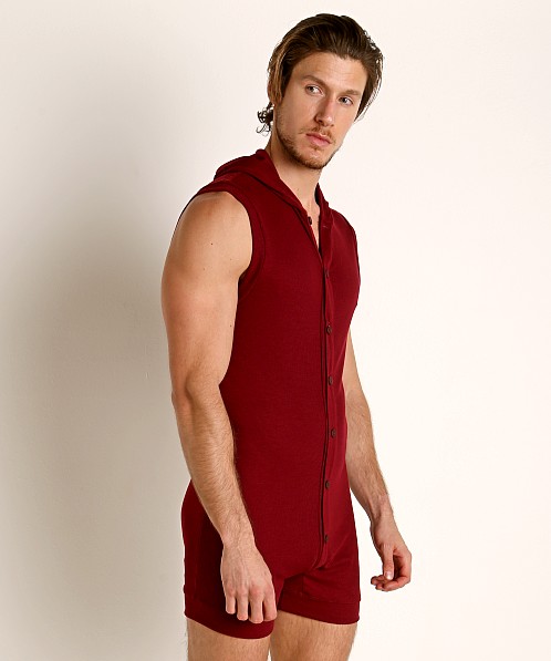 Rick Majors Hoodie Bodysuit Burgundy