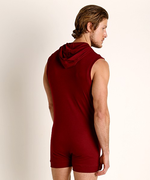 Rick Majors Hoodie Bodysuit Burgundy