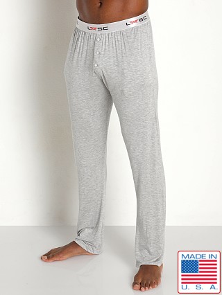 Model in heather grey LASC Modal Lounge Pant