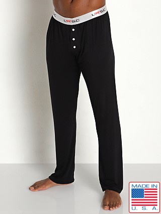 Model in black LASC Modal Lounge Pant