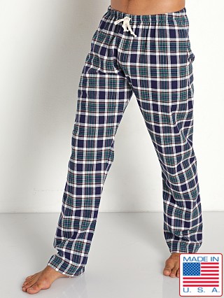 Model in green LASC Flannel Plaid Lounge Pant