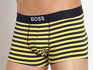 Model in yellow Hugo Boss Stripe Trunk