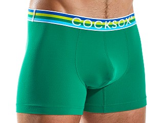 Model in field green Cocksox Contour Pouch Supplex Boxer