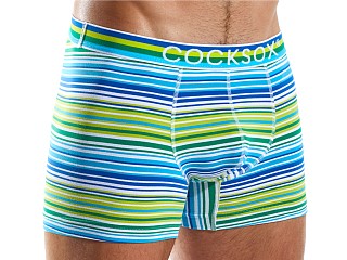 Model in topspin stripes Cocksox Contour Pouch Supplex Boxer