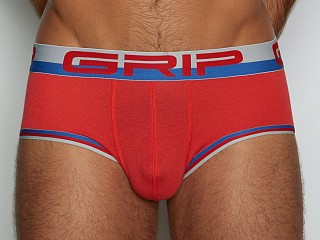 Model in xavier red C-IN2 Grip Mesh Punt Brief