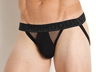 Model in black Modus Vivendi Mesh Jockstrap