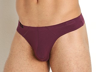 Model in beetroot Jack Adams Modal Bikini Thong