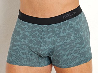 Model in teal Hugo Boss Trunk Dynamic