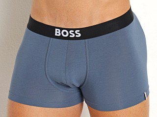 Model in blue Hugo Boss Identity Trunk