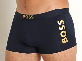 Model in dark blue Hugo Boss Trunk Starlight