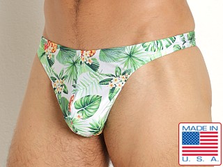 Model in pina colada LASC Brazil Swim Thong