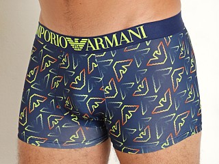 Model in eagles ink Emporio Armani All Over Eagle Microfiber Trunk