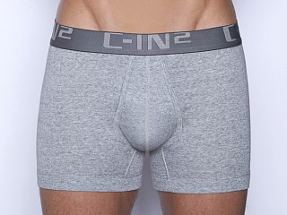 Model in grey heather C-IN2 Core Boxer Brief