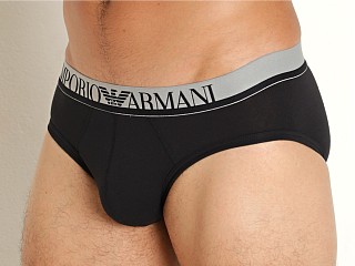 Model in black Emporio Armani The New Icon Brief