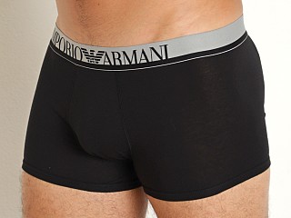 Model in black Emporio Armani The New Icon Trunk