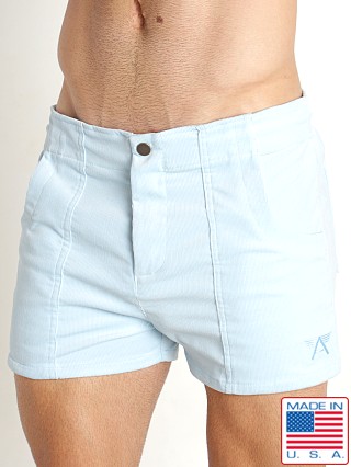 Model in baby blue LASC Pacific Corduroy 3" Shorts