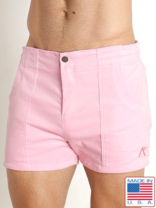 Model in pink LASC Pacific Corduroy 3" Shorts