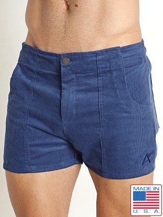 Model in denim blue LASC Pacific Corduroy 3" Shorts