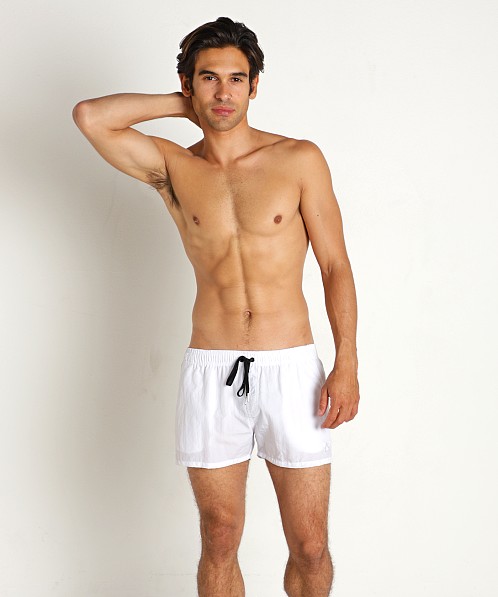 LASC Quick-Dry Taslan 3" Swim Shorts White