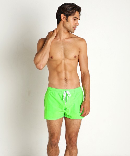 LASC Quick-Dry Taslan 3" Swim Shorts Lime