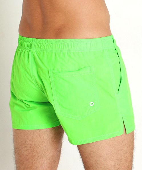 LASC Quick-Dry Taslan 3" Swim Shorts Lime