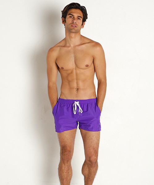 LASC Quick-Dry Taslan 3" Swim Shorts Purple