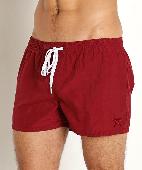 LASC Quick-Dry Taslan 3" Swim Shorts Burgundy