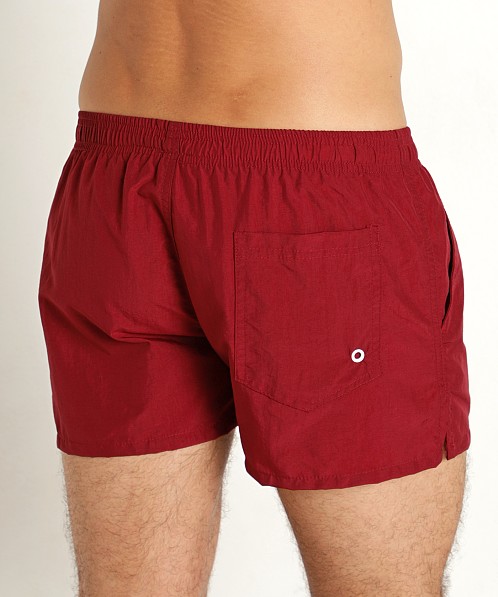 LASC Quick-Dry Taslan 3" Swim Shorts Burgundy