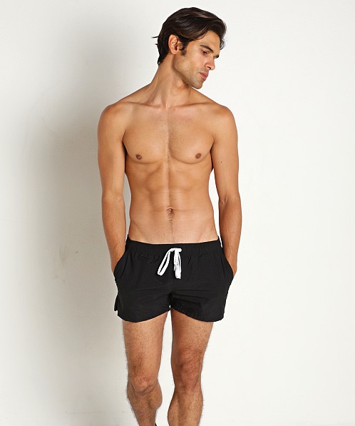 LASC Quick-Dry Taslan 3" Swim Shorts Black