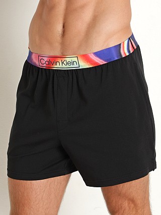 Model in black Calvin Klein Reimagined Heritage Pride Lounge Short