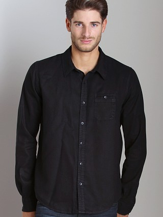 Model in gino Joe's Jeans Relax Seam Pocket Shirt