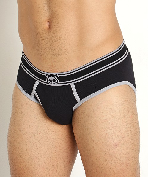 Nasty Pig Core Y-Front Brief Black/Grey