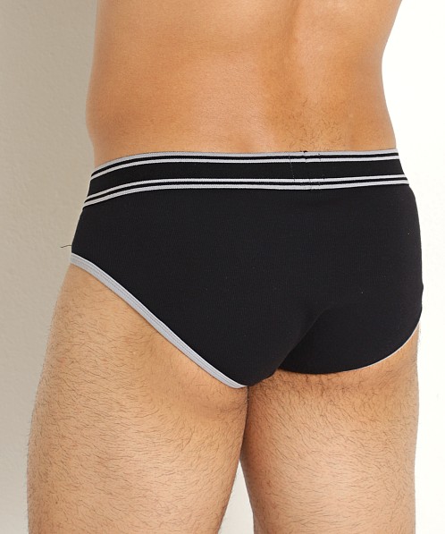 Nasty Pig Core Y-Front Brief Black/Grey