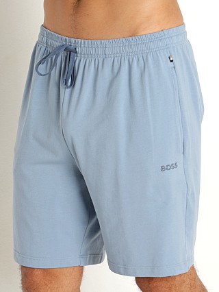 Model in powder blue Hugo Boss Mix & Match Shorts