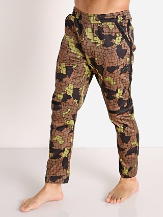 Model in khaki Modus Vivendi Trapped Camo Lounge Pant