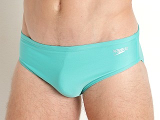 Model in pool green Speedo Solid One Swim Brief