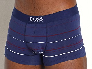 Model in navy Hugo Boss Stripe Trunk