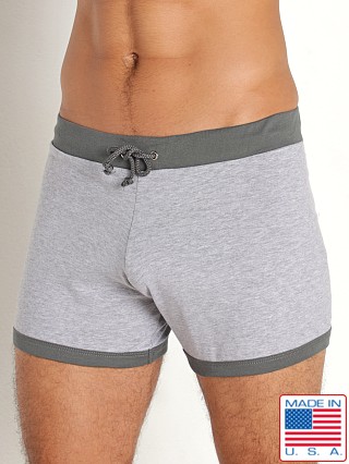 Model in heather grey Go Softwear California Bliss Row Short