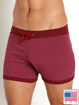 Model in maroon Go Softwear California Bliss Row Short