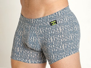 Model in grey melange/arctic Emporio Armani All Over Bold Logo Trunk